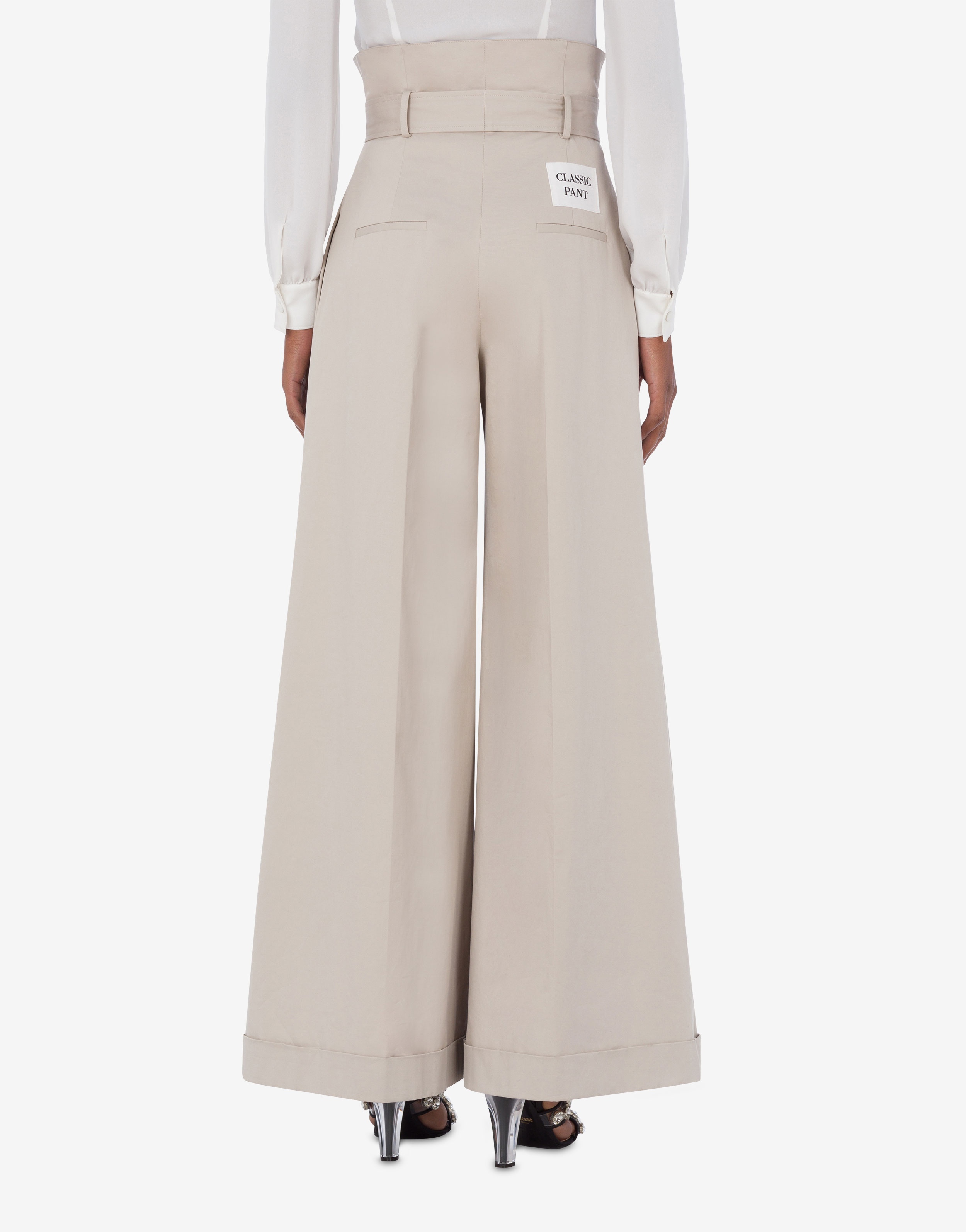 COTTON CANVAS OVERSIZED TROUSERS - 3