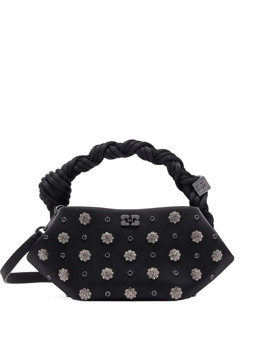 mini Bou flower-embellished stud tote bag - 1