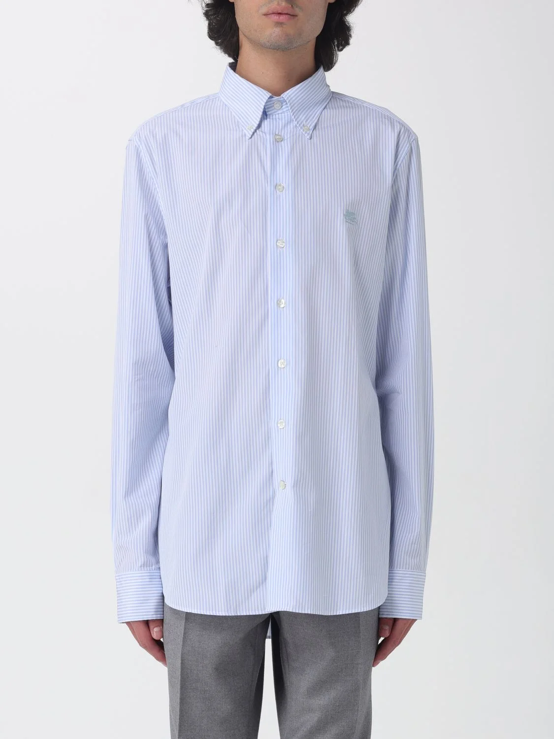 Etro shirt in striped cotton - 1