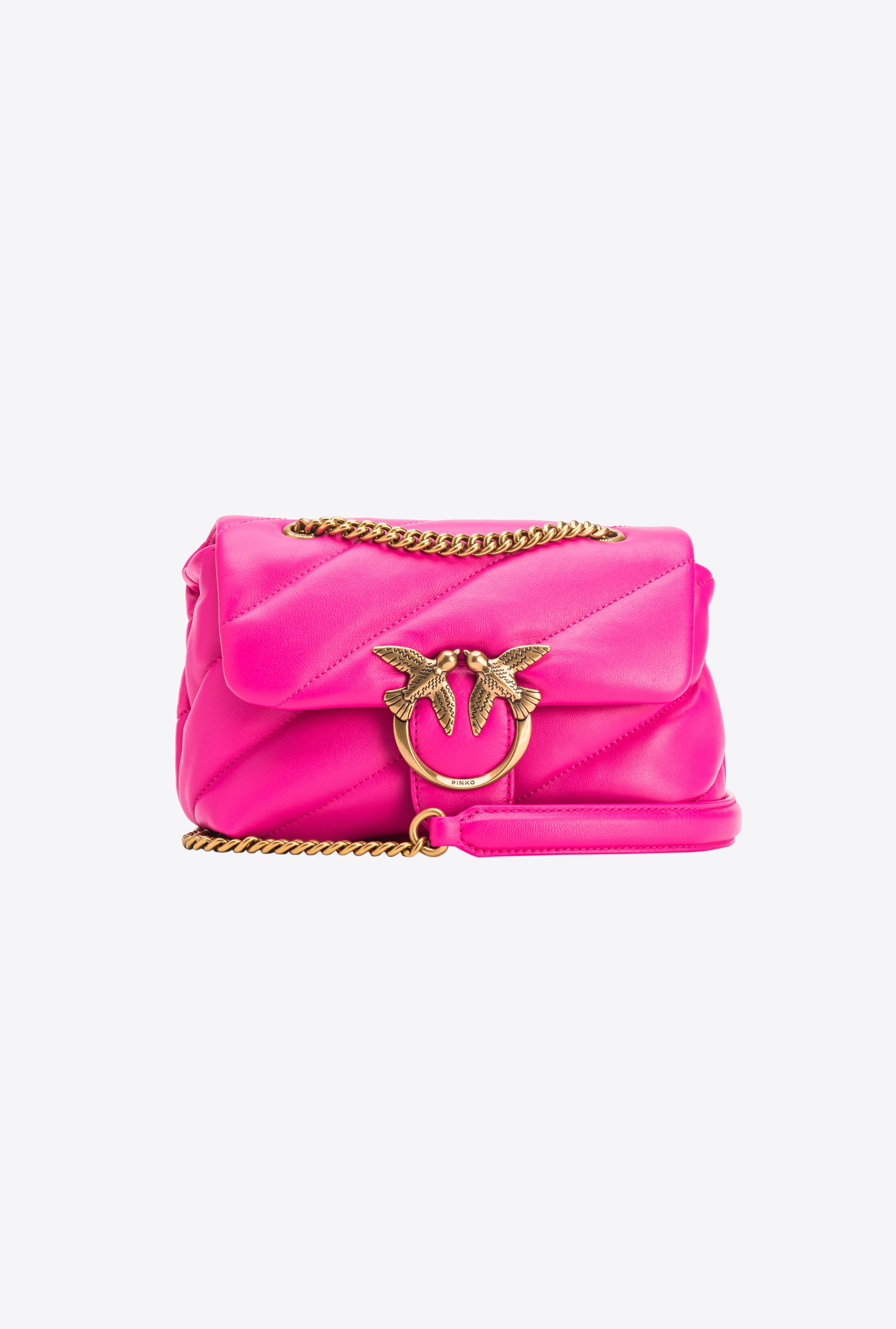 Pinko mini love bag pink best sale
