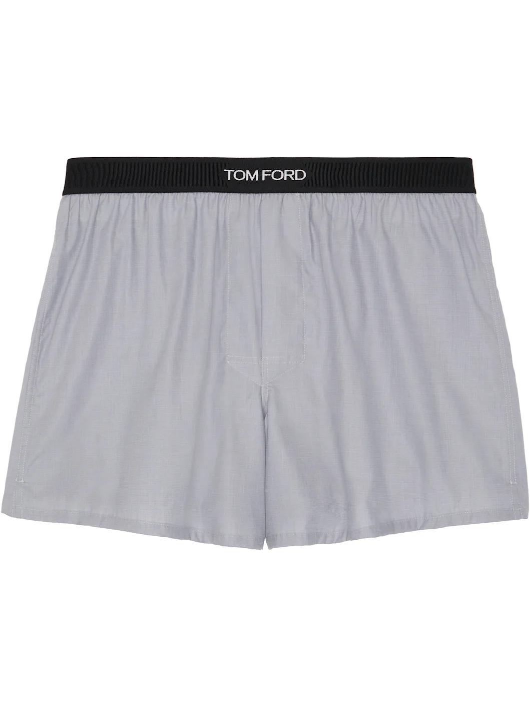 Gray Cotton Boxers - 1