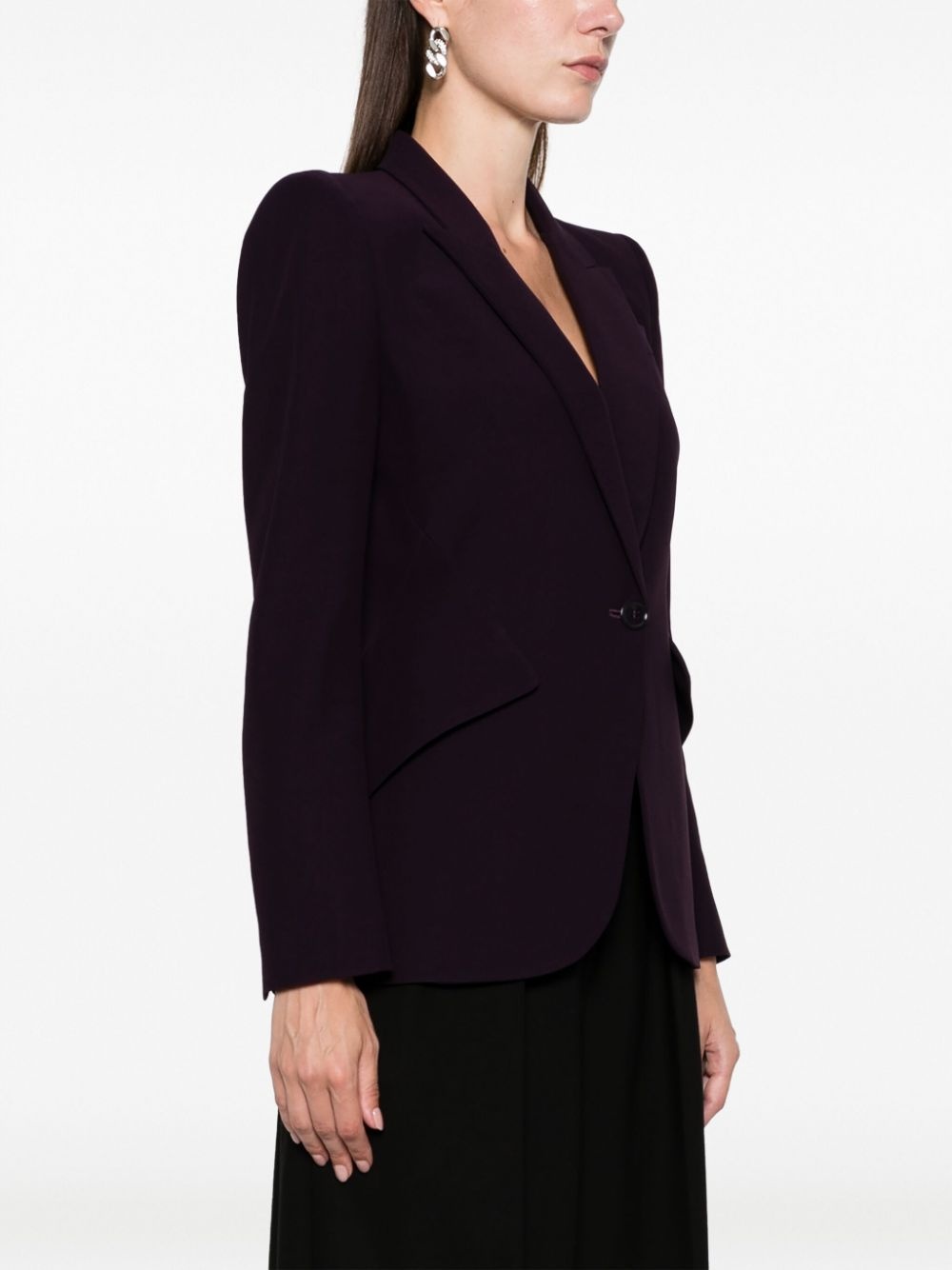 tailored single-breasted blazer - 3