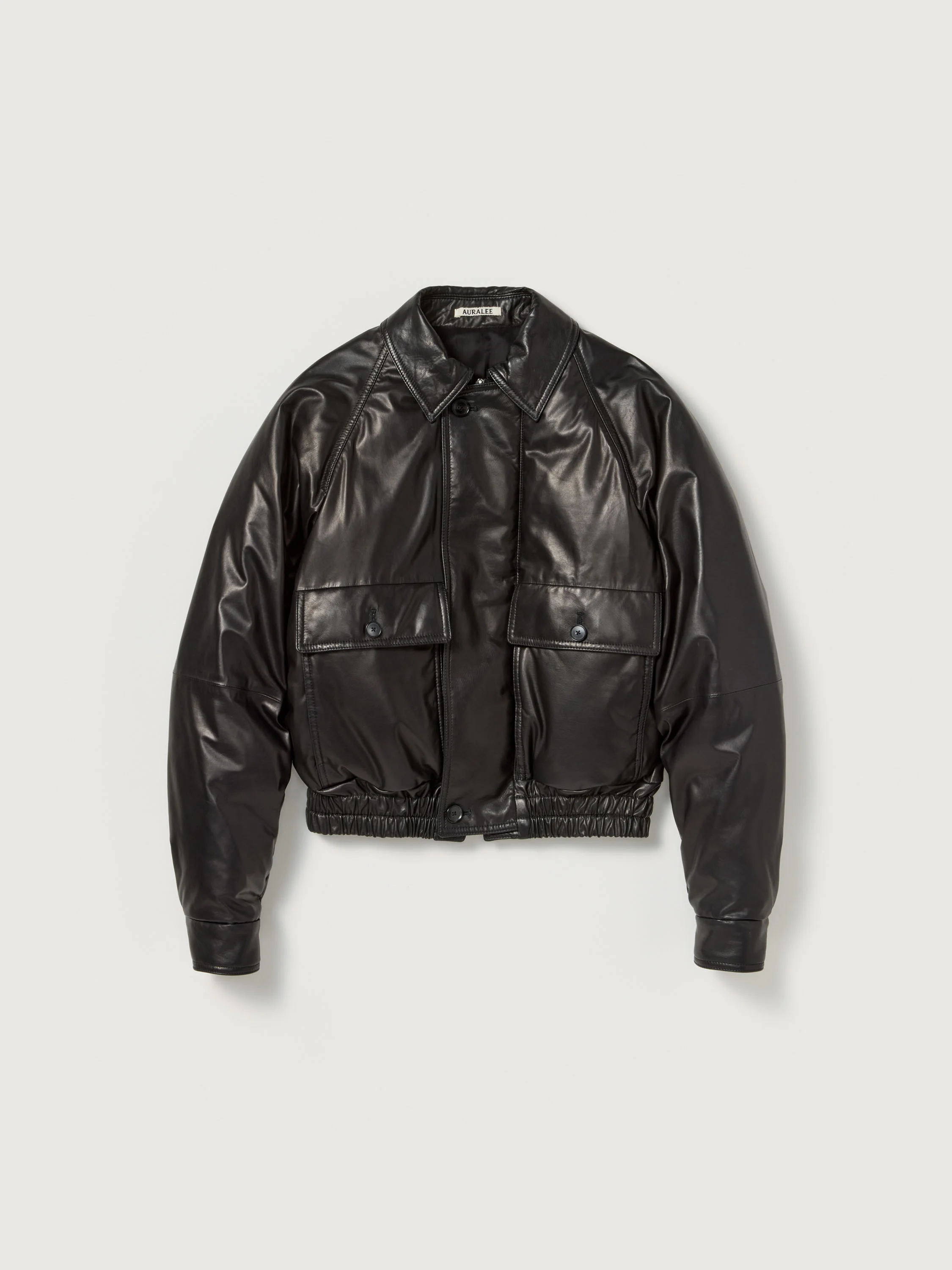 FINE CALF LEATHER DOWN BLOUSON - 1