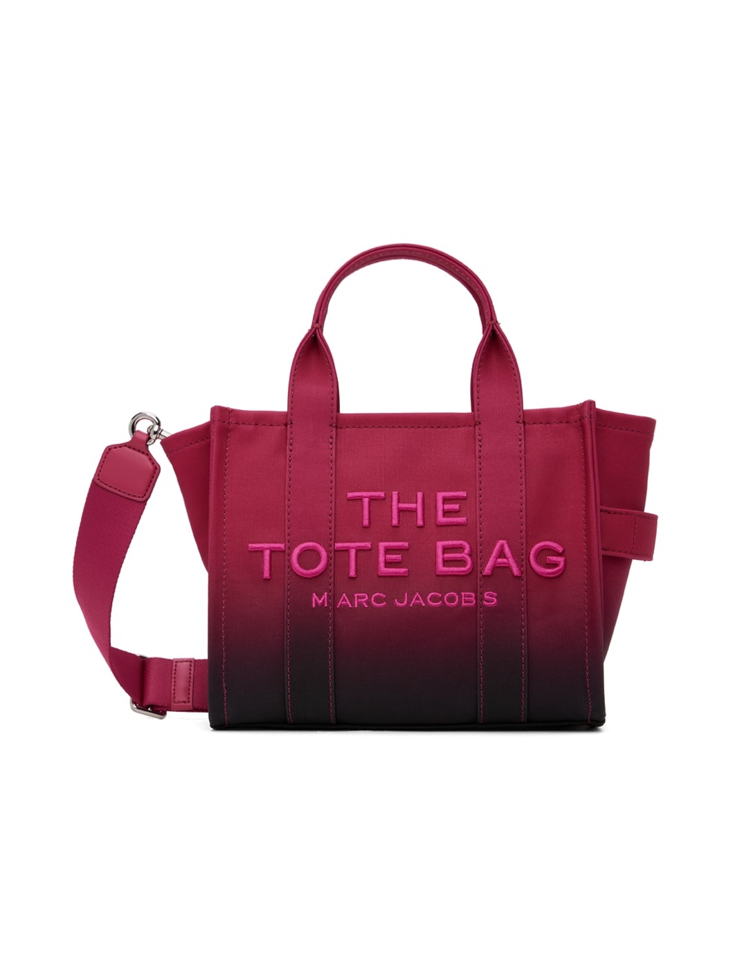 Pink & Black 'The Ombré Coated Canvas Small' Tote - 1