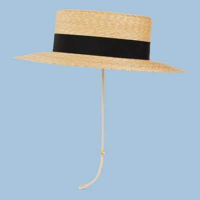 GUCCI Straw boater hat outlook