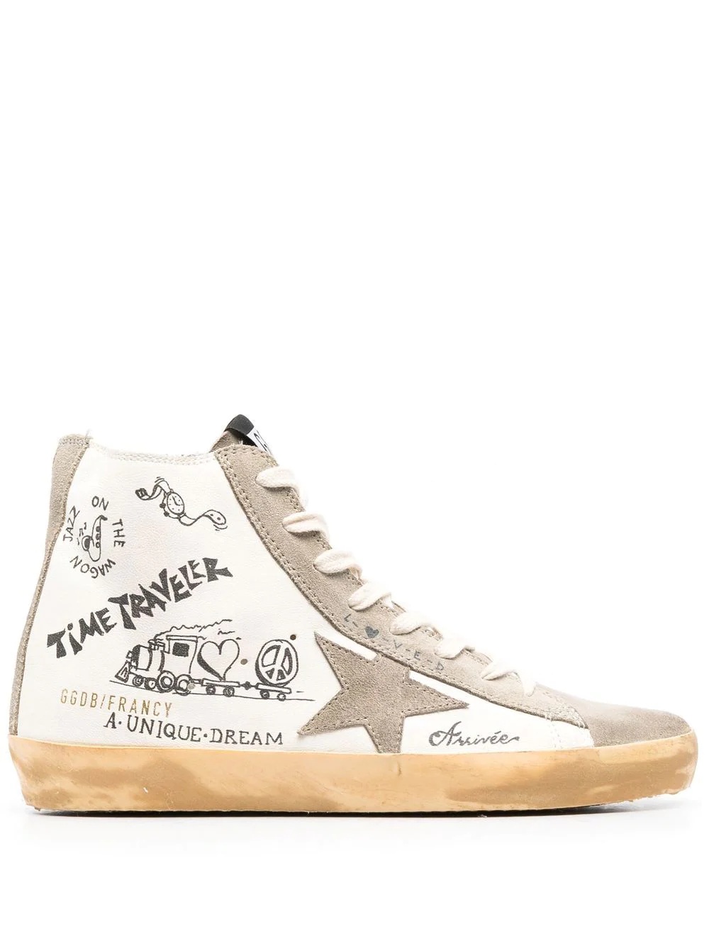 Francy Journey-print high-top sneakers - 1