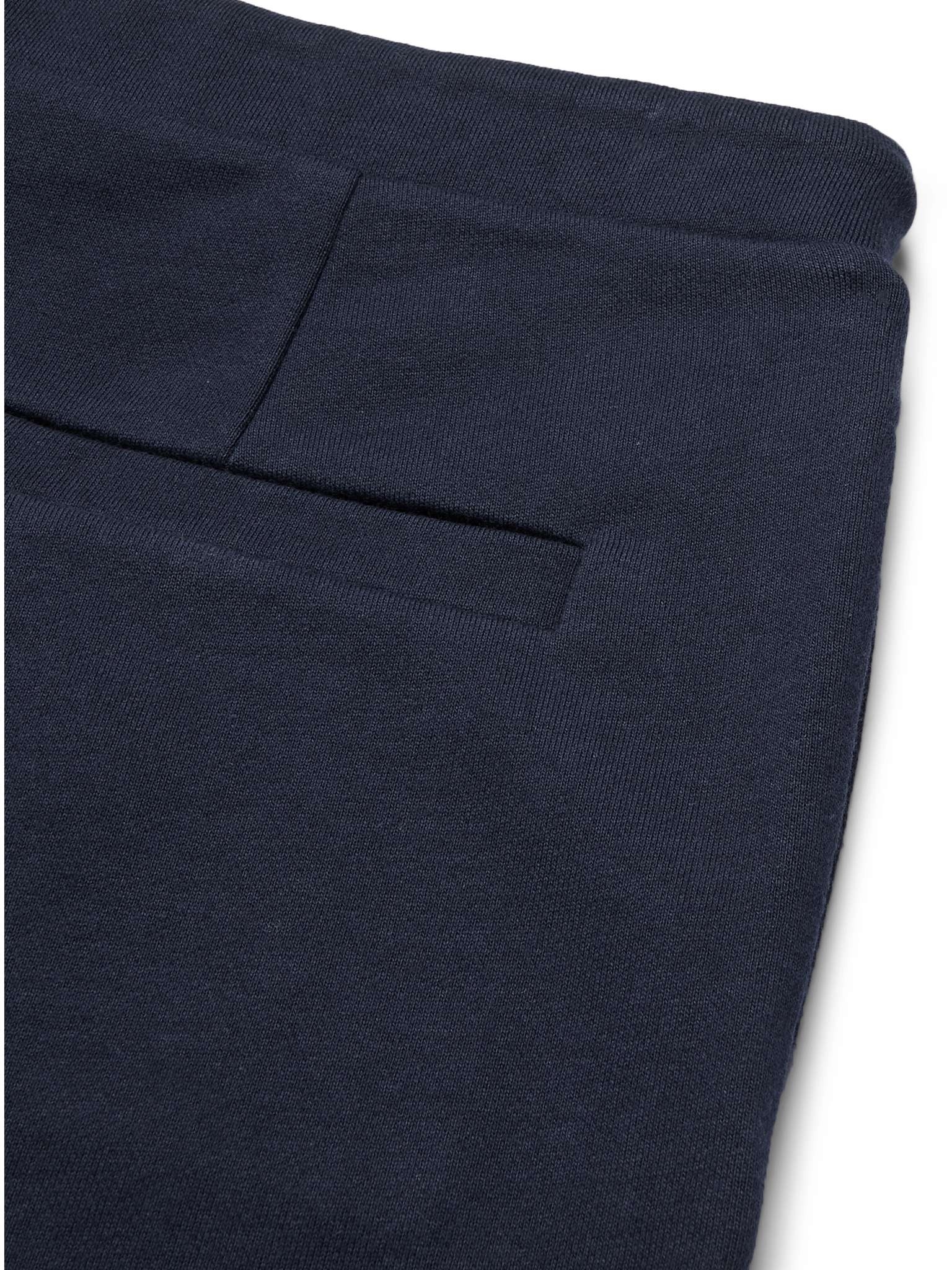 Logo-Print Fleece-Back Cotton-Jersey Drawstring Shorts - 5