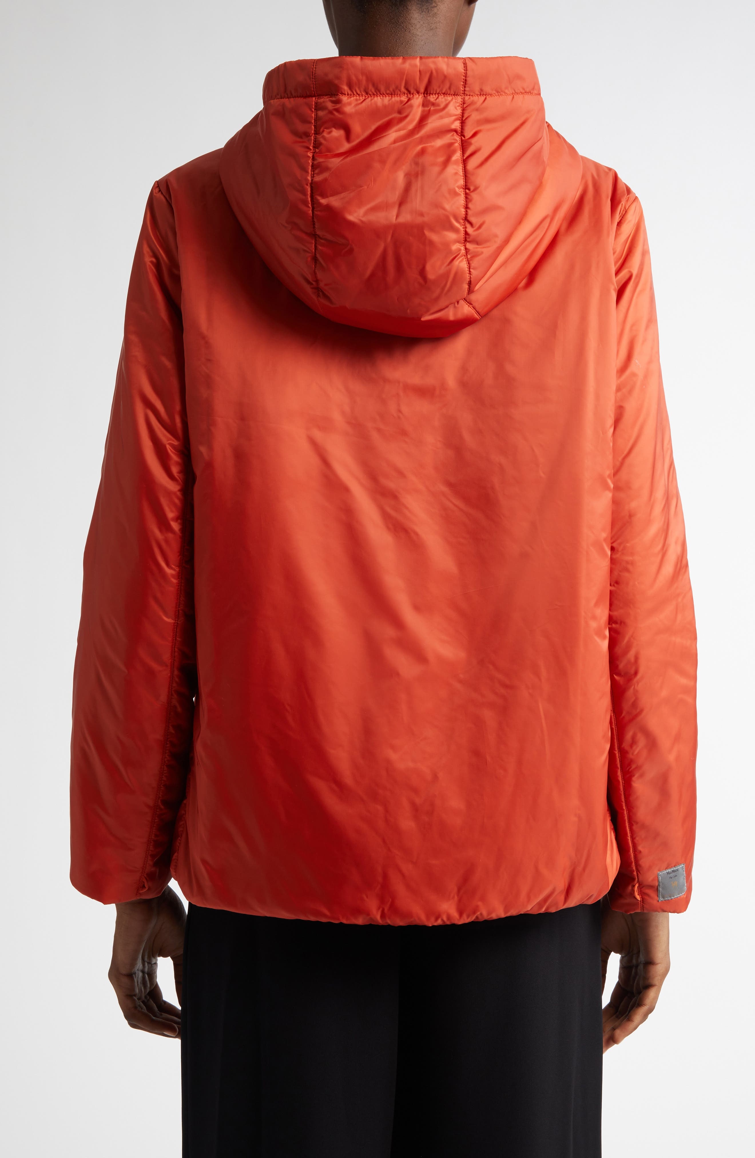 Max Mara GreenH Insulated Hooded Jacket in Orange at Nordstrom - 2