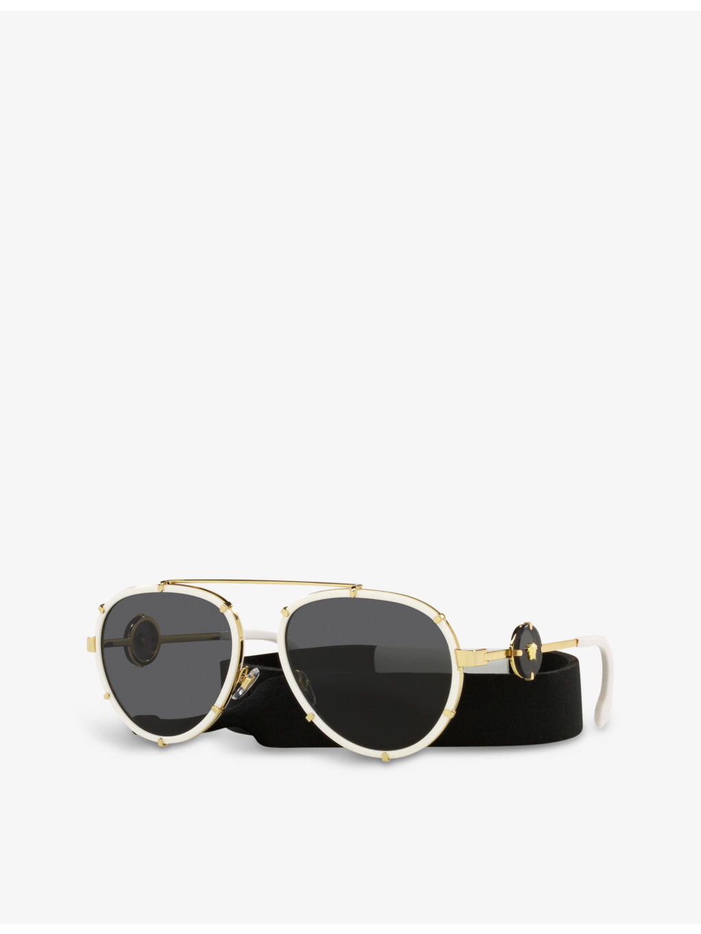 VE2232 logo-engraved aviator sunglasses - 5