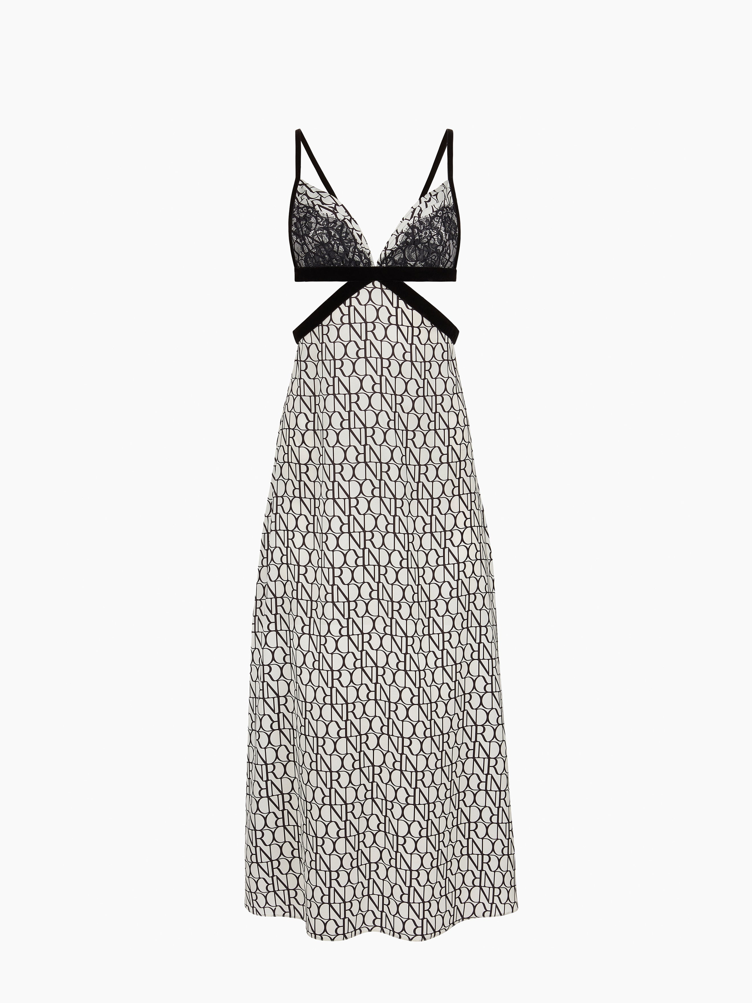 Printed Satin Dress - 5