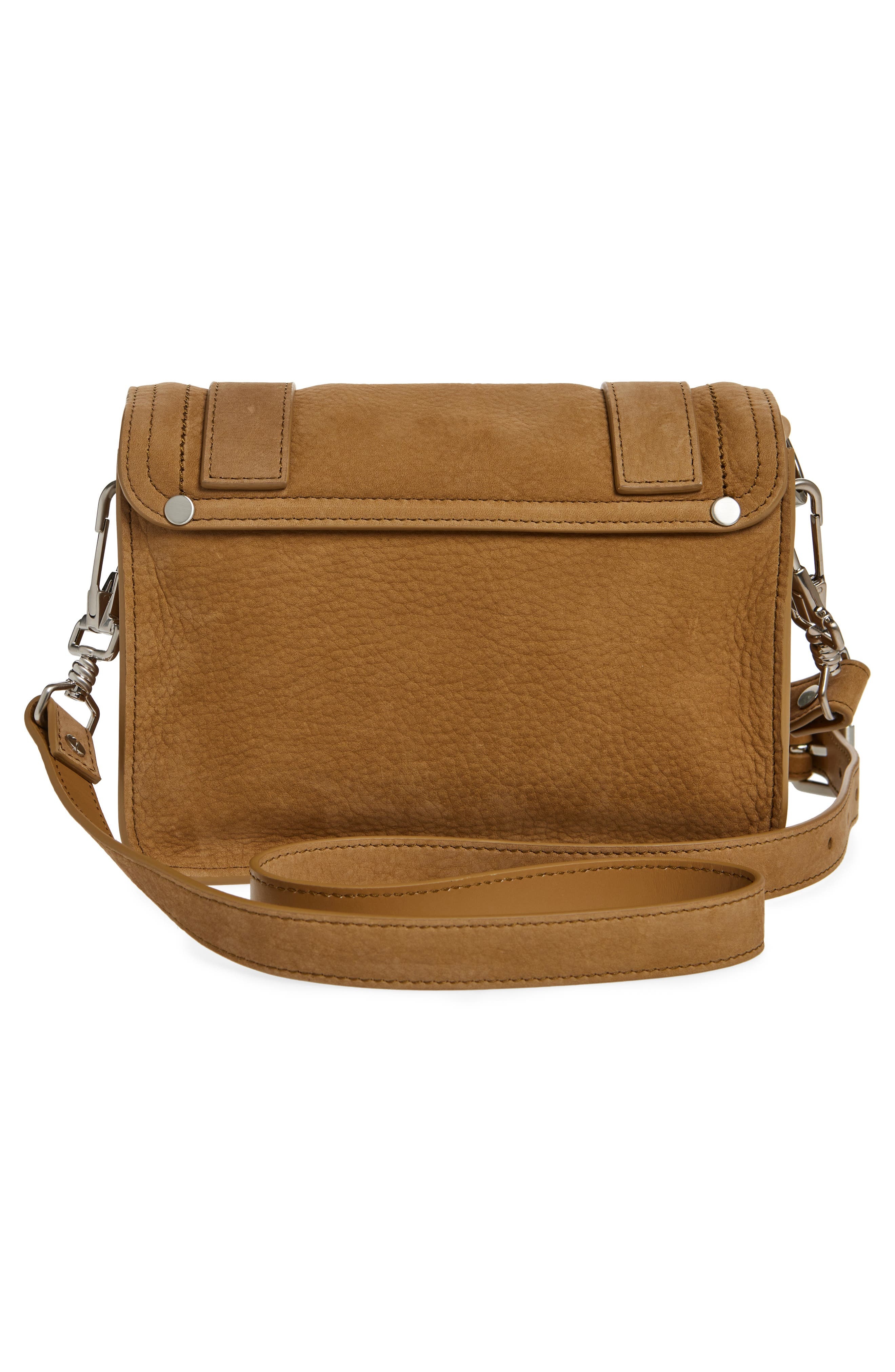Proenza Schouler Mini PS1 Suede Crossbody Bag in Tobacco at Nordstrom - 4