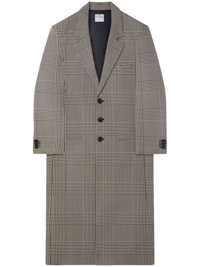 prince of wales-pattern single-breasted coat 1