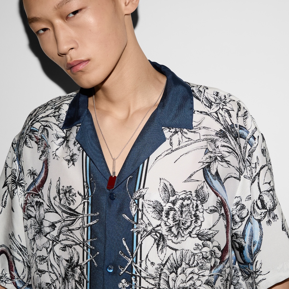 Printed silk shirt - 5