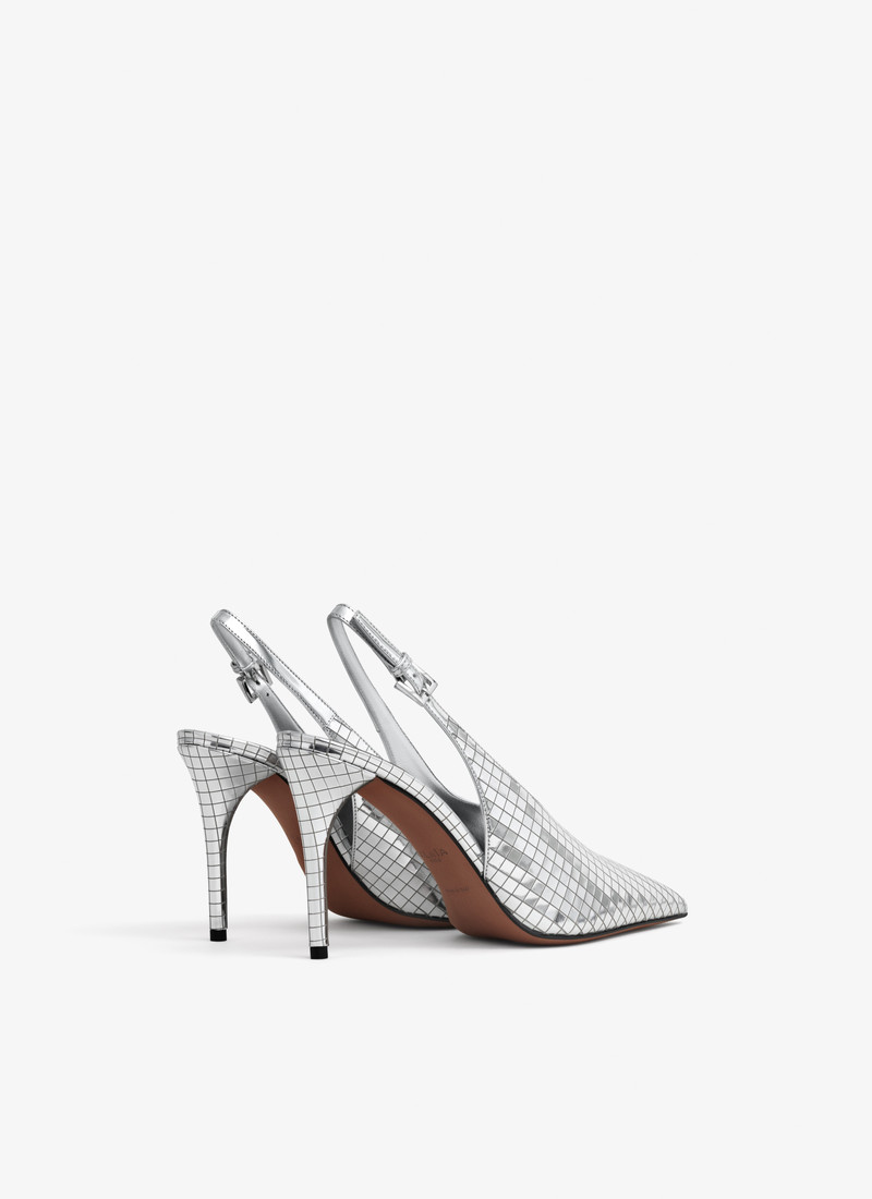 Alaïa ART DECO SLINGBACKS IN MIRROR CALFSKIN outlook