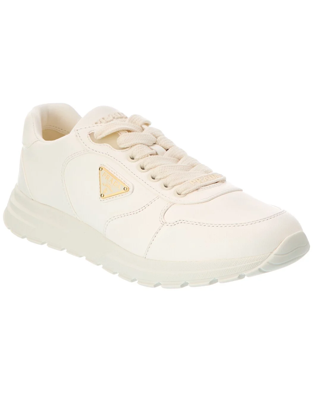 Prada Logo Leather Sneaker - 1