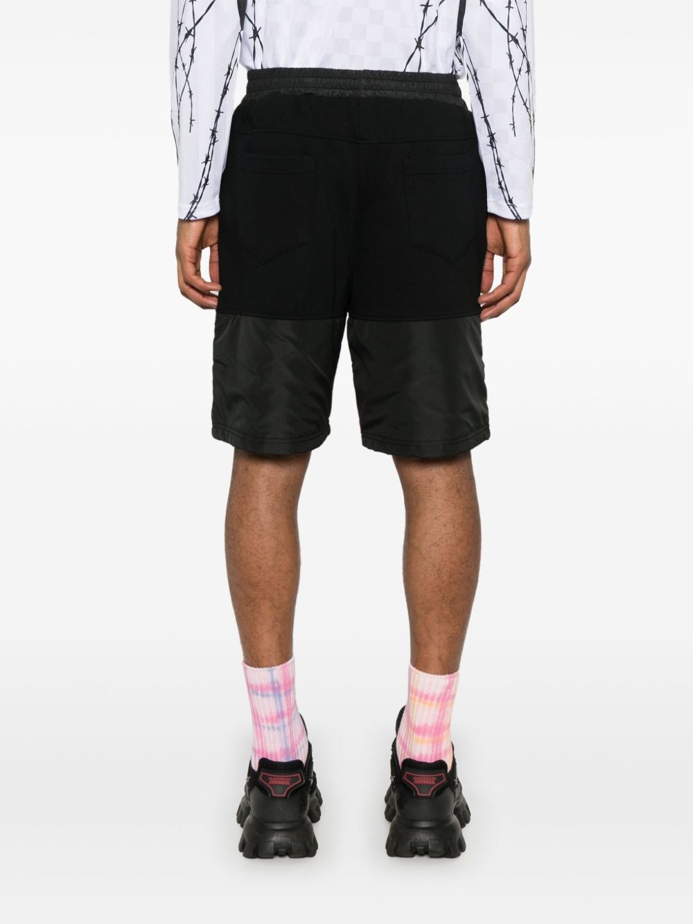band-logo track shorts - 4