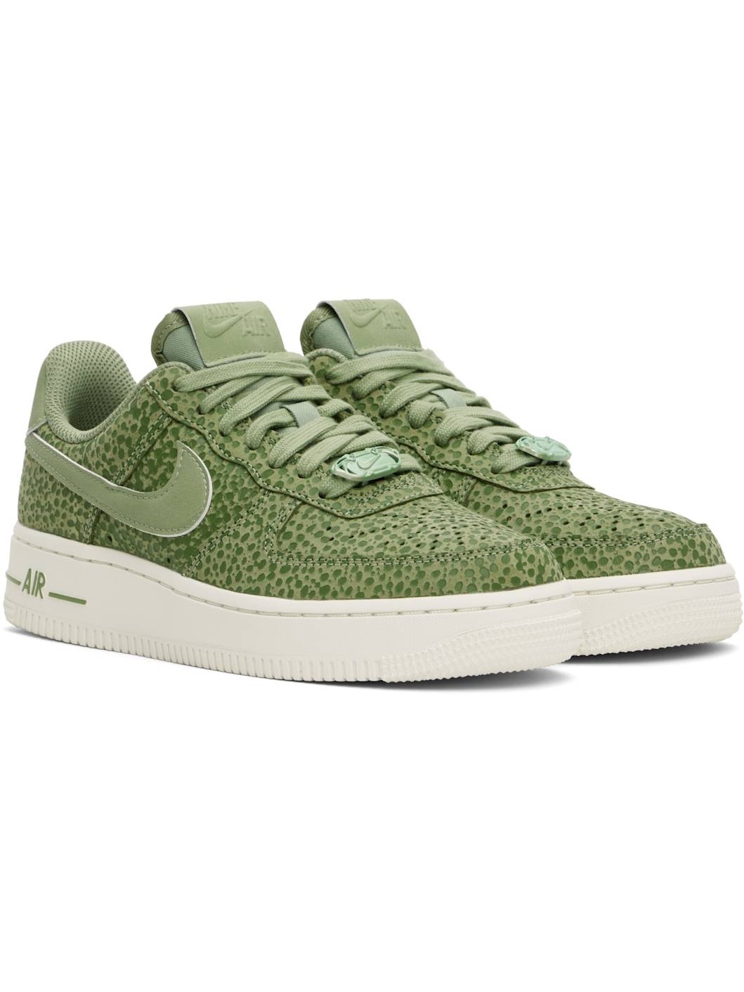 Green Air Force 1 '07 Premium Sneakers - 4