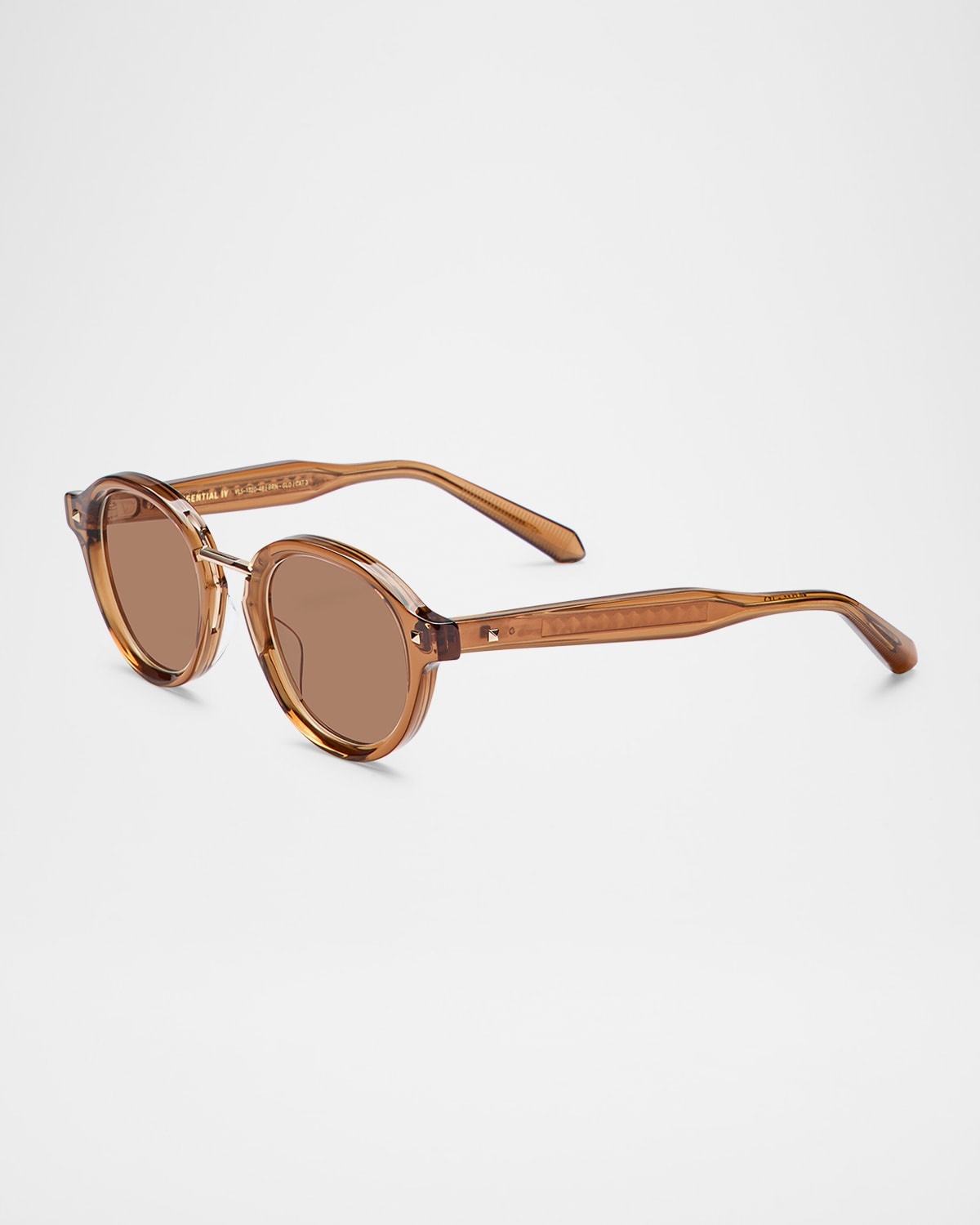 V-Essential IV Acetate & Titanium Round Sunglasses - 3