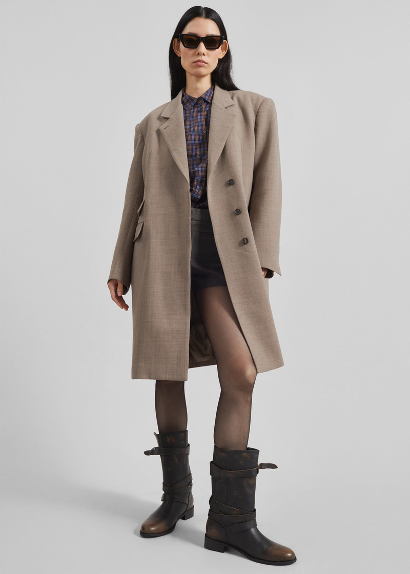Orsta Wool Coat - Beige 4