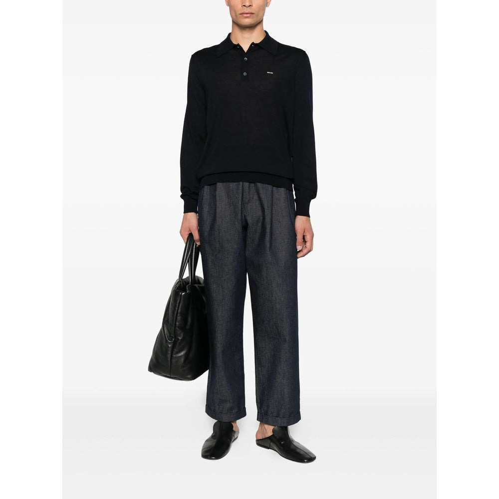 Prada Black Polo Shirts Men - 5
