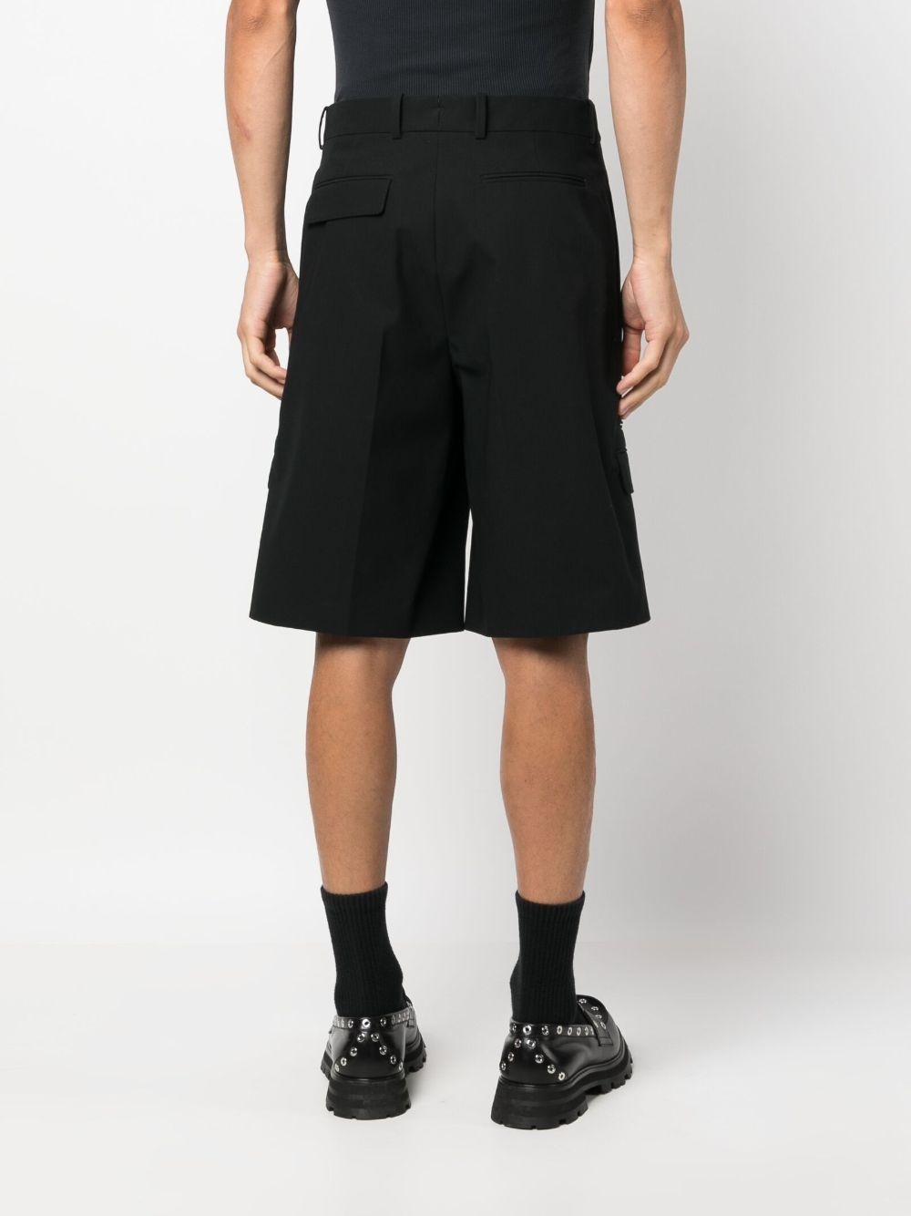 tailored cotton shorts - 4