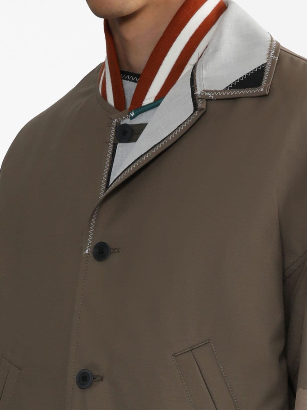 layered bomber jacket - 5