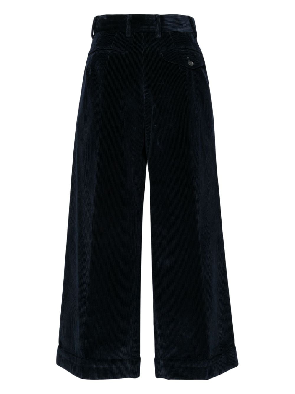 corduroy pleat-detail trousers - 2