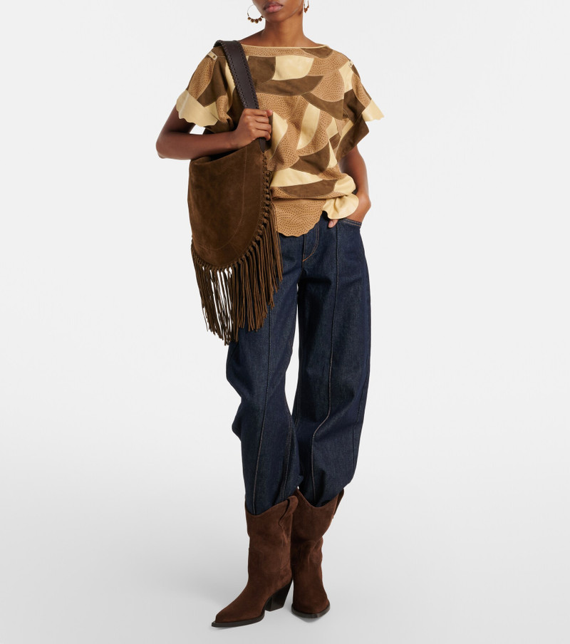Dakota suede cowboy boots 4