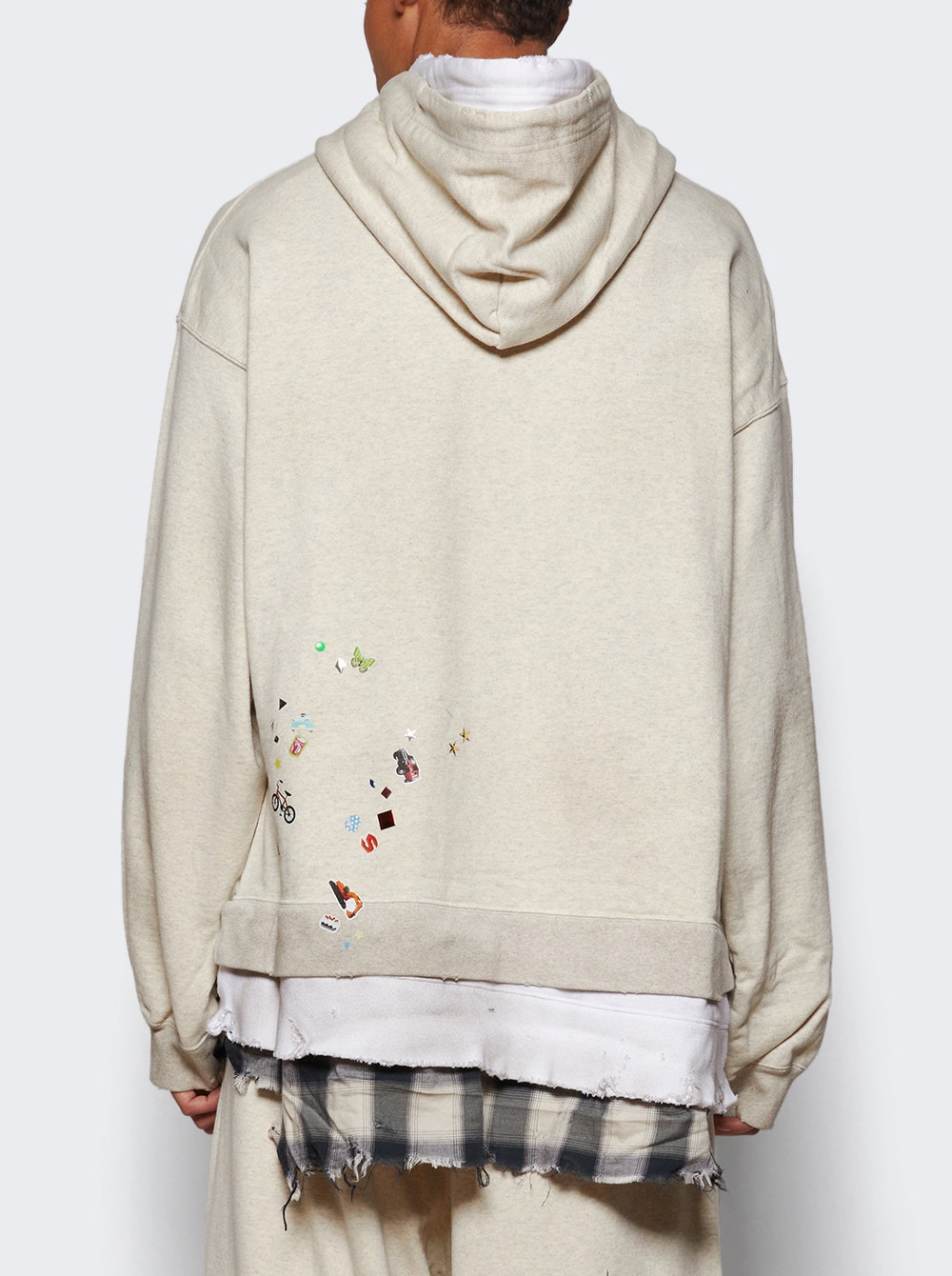 Triple Layered Hoodie White - 4