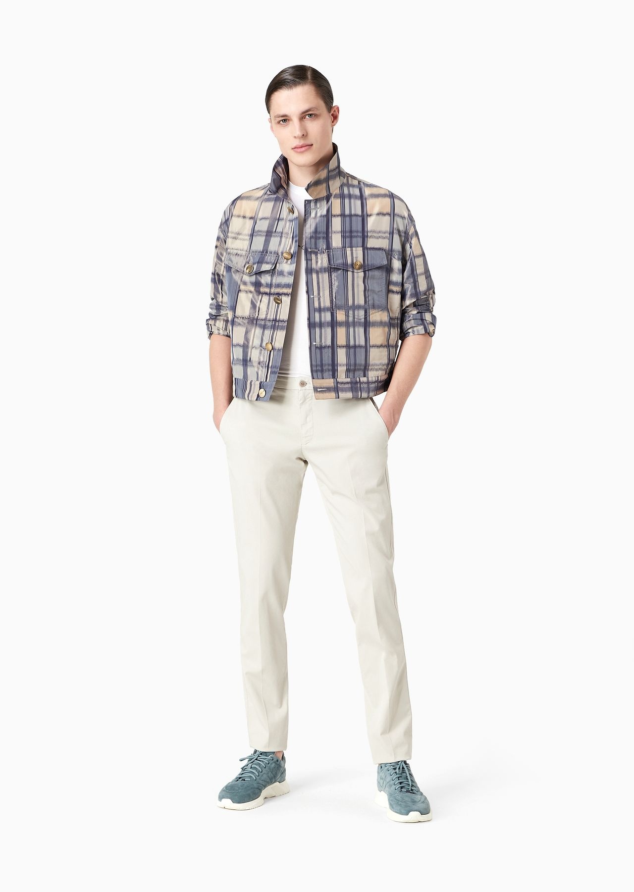 Trousers in stretch-cotton gabardine - 4