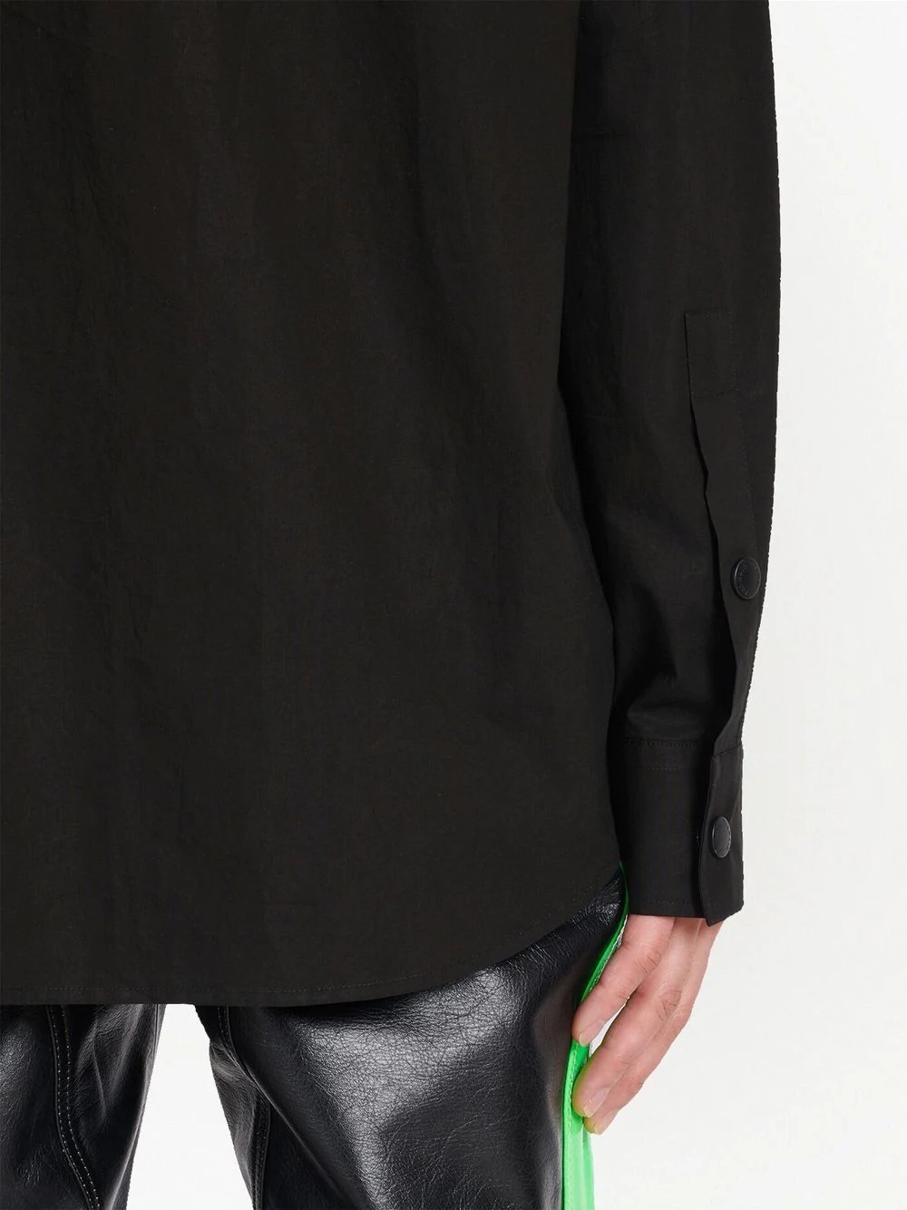zip-up cotton shirt - 5