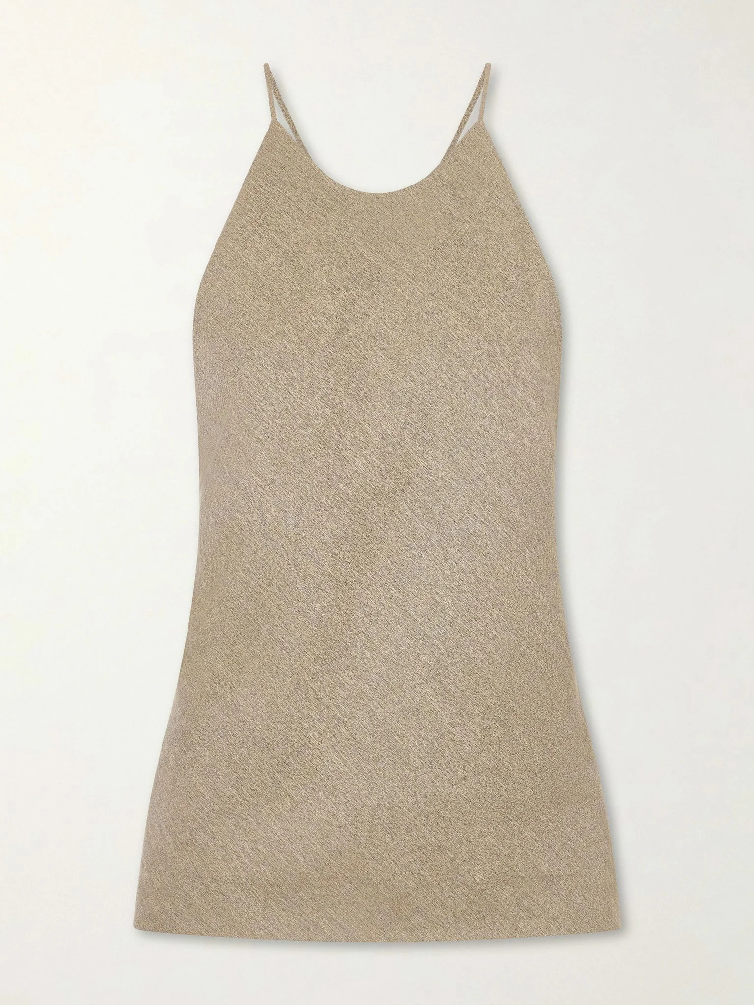 Erin wool-blend twill tank Beige - 1