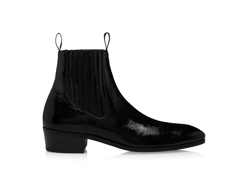 CRACKLED PATENT BAILEY CHELSEA BOOT 1