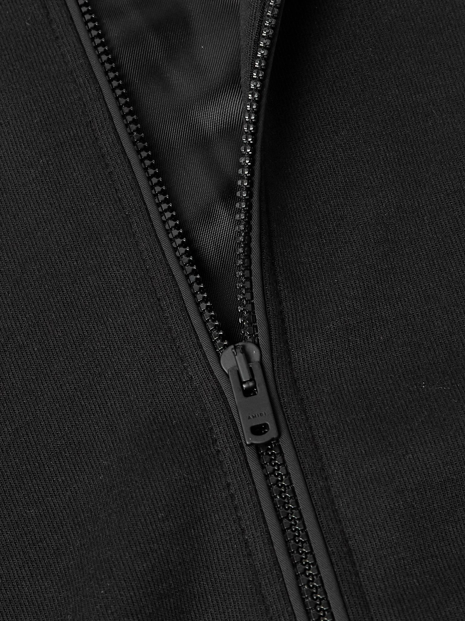 Lounge Logo-Embroidered Tech-Jersey Track Jacket Black - 4