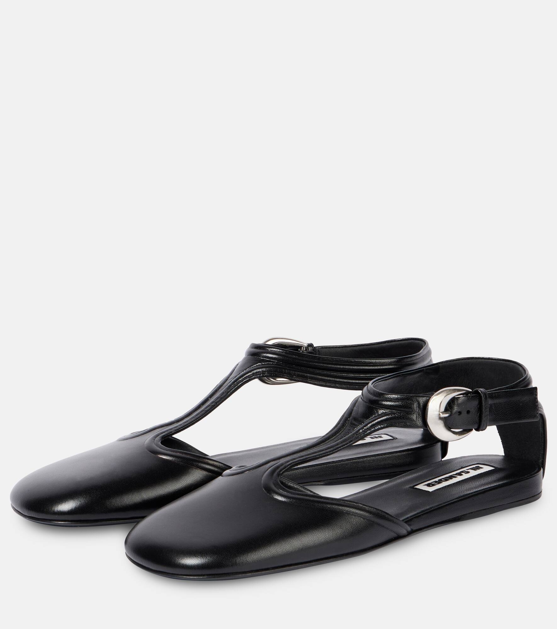 Leather Mary Jane flats - 4