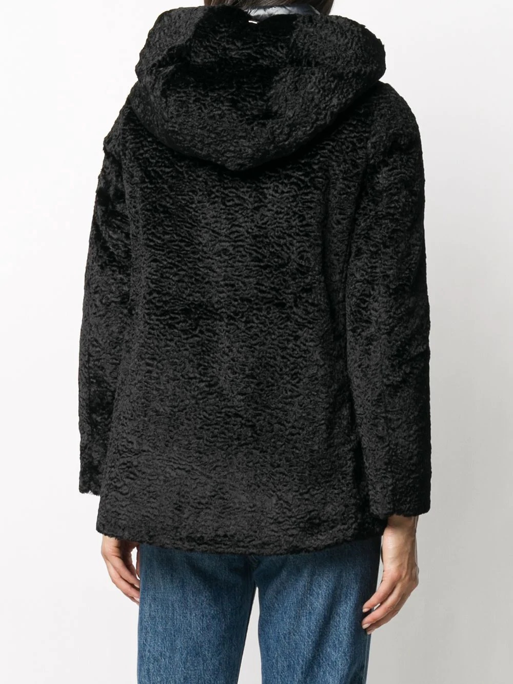 fleece style hooded jacket - 4