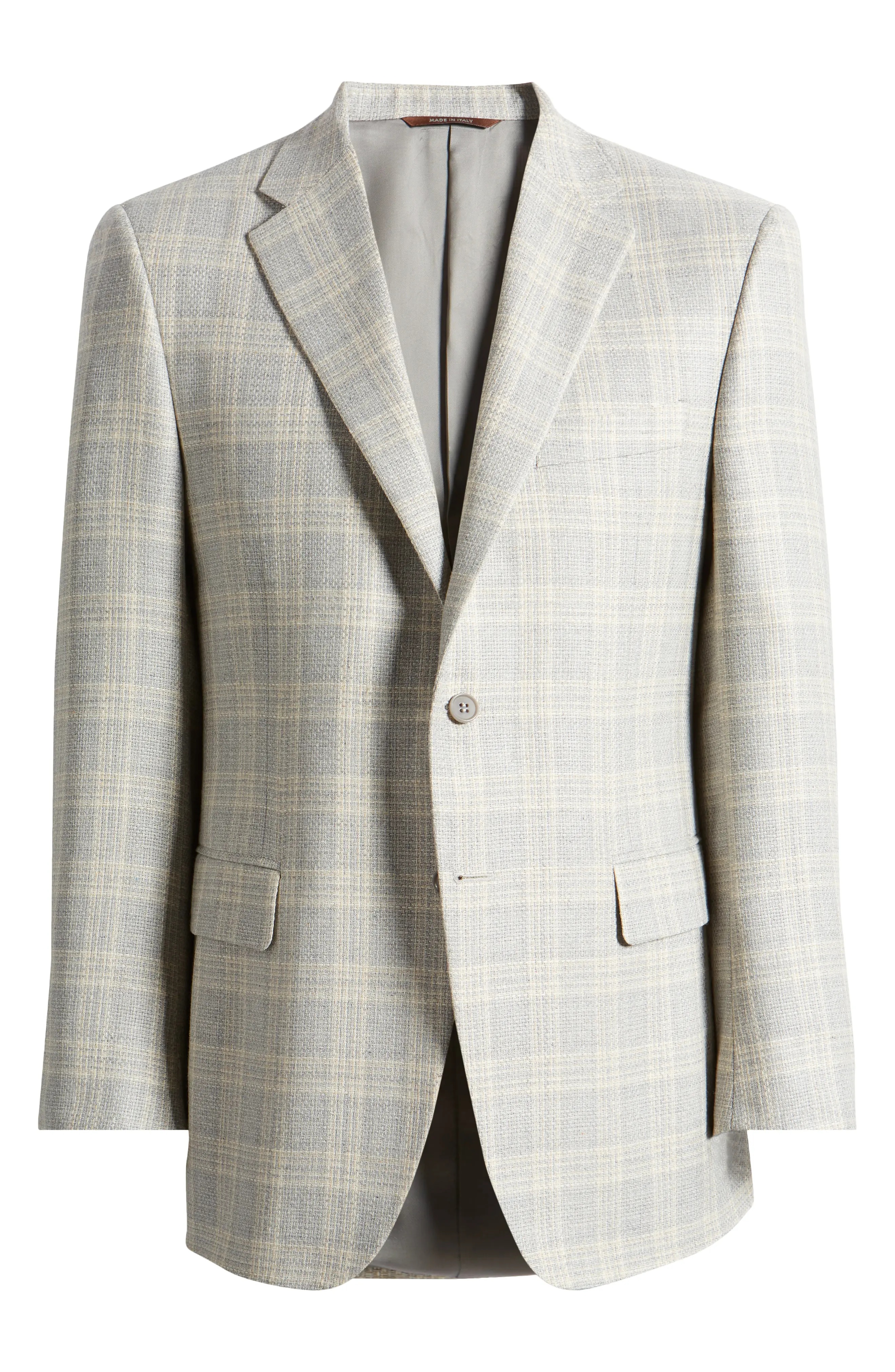 Siena Regular Fit Plaid Silk & Wool Sport Coat - 6