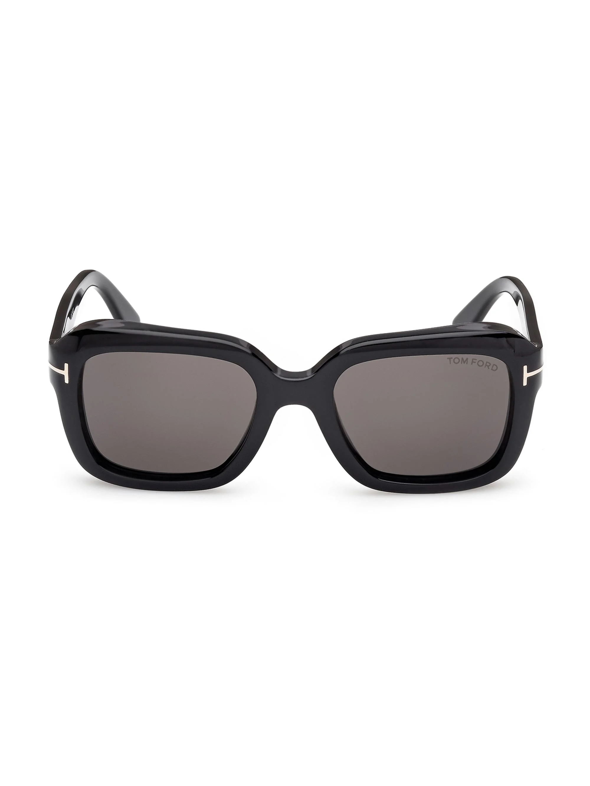 Women's Natalia 52MM Square Sunglasses - Shiny Black Smoke - 1