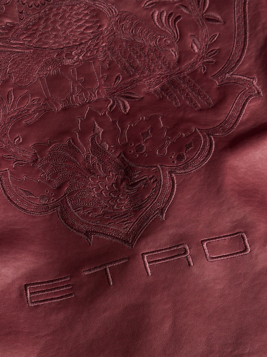 NAPPA LEATHER JACKET WITH BELT - 7