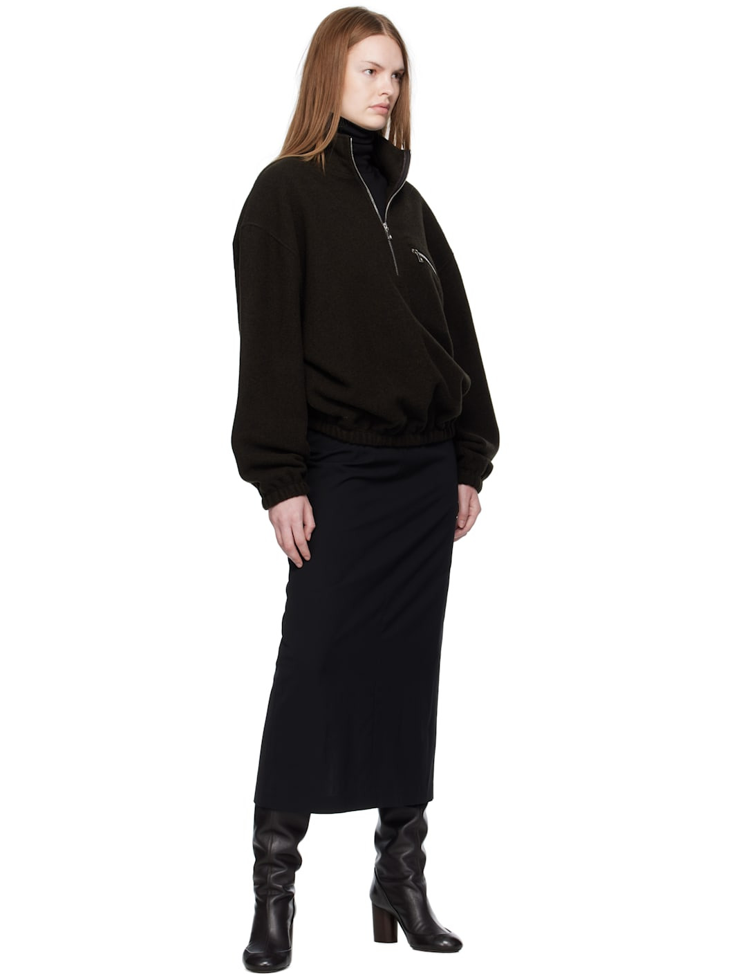 Green Fleece Sweater - 4