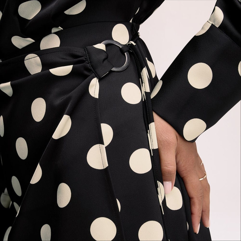 Dot Shirt Mini Dress 4