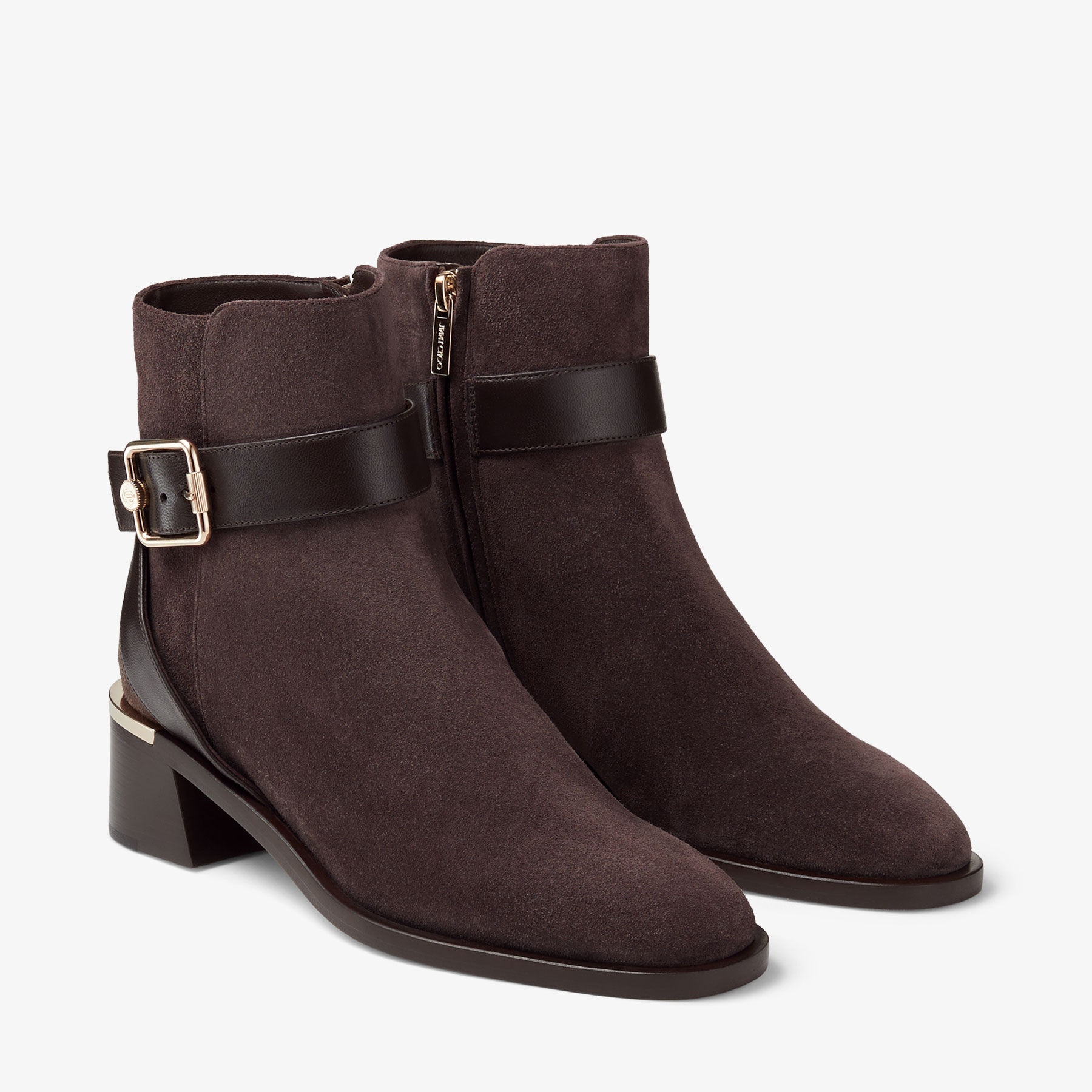 Clarice 45
Coffee Suede and Leather Ankle Boots - 4