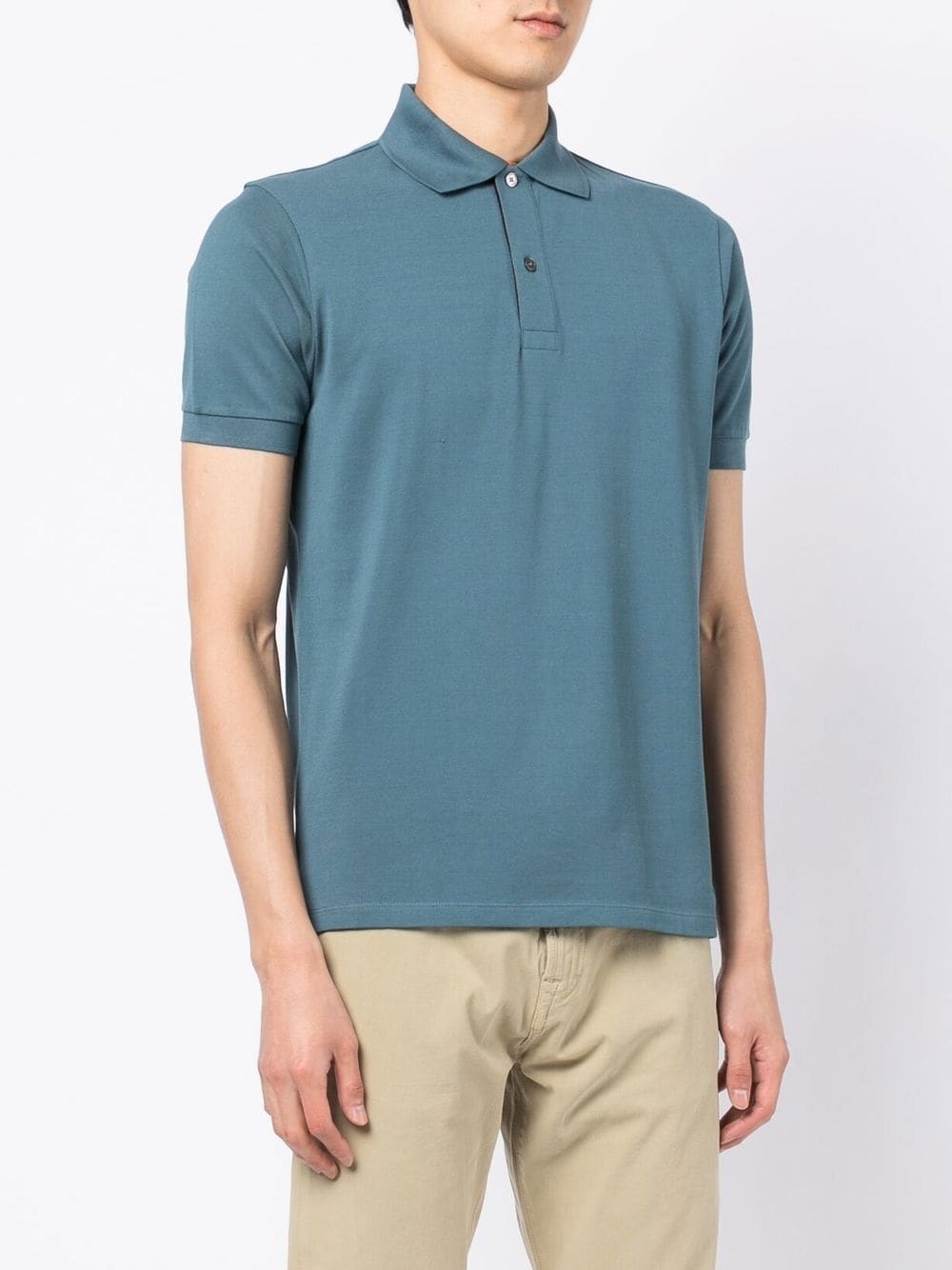 stripe-trim polo shirt - 3