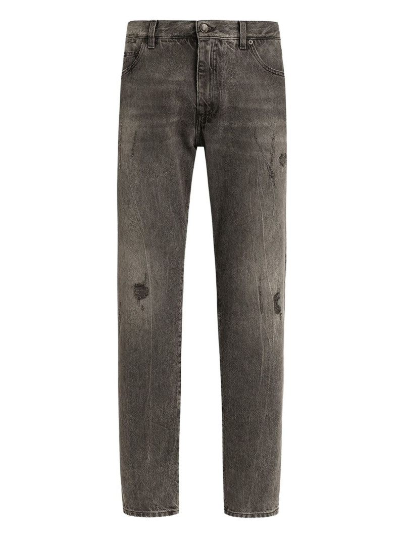 distressed-effect jeans 1