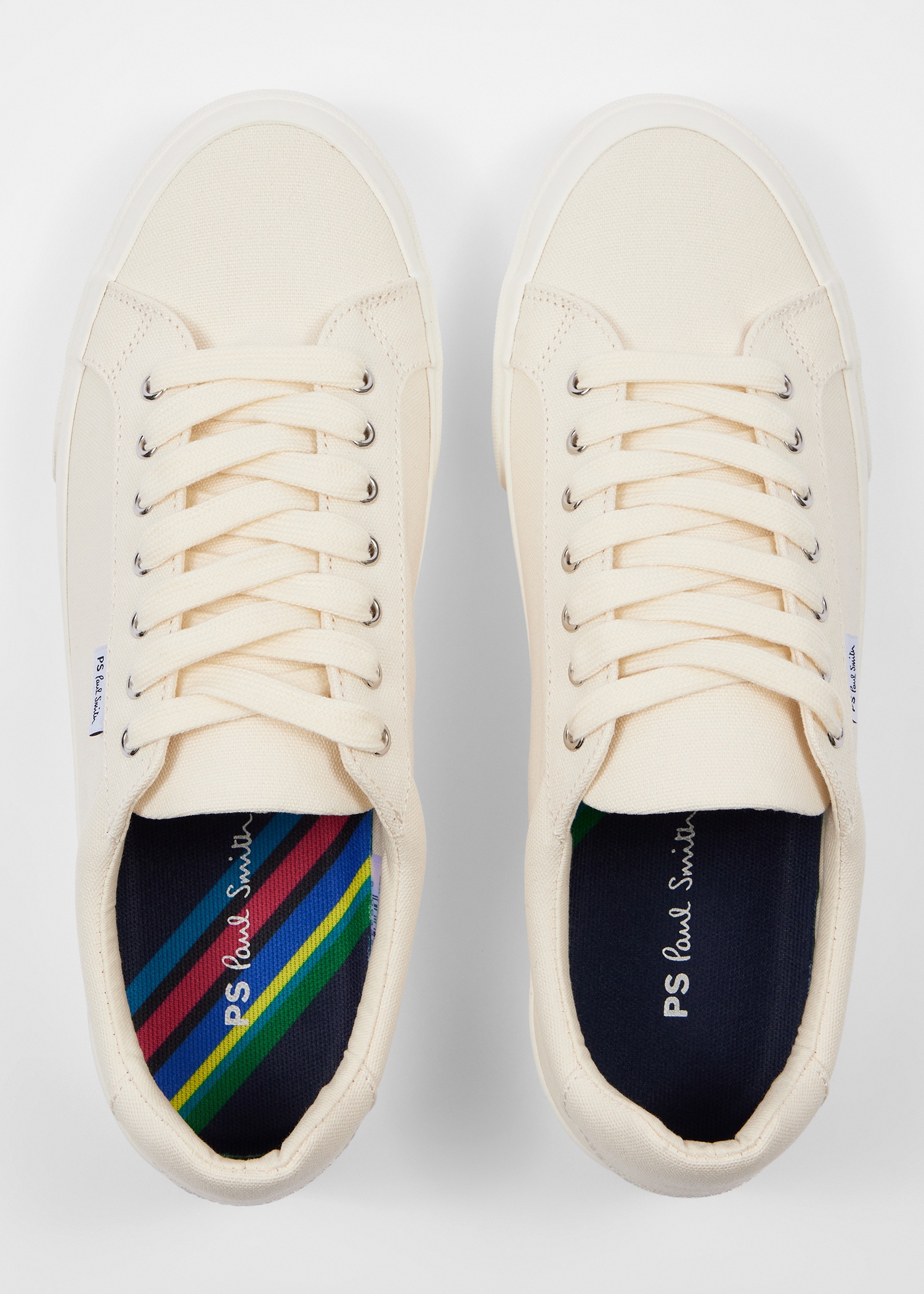 Ecru Canvas 'Amos' Trainers - 4