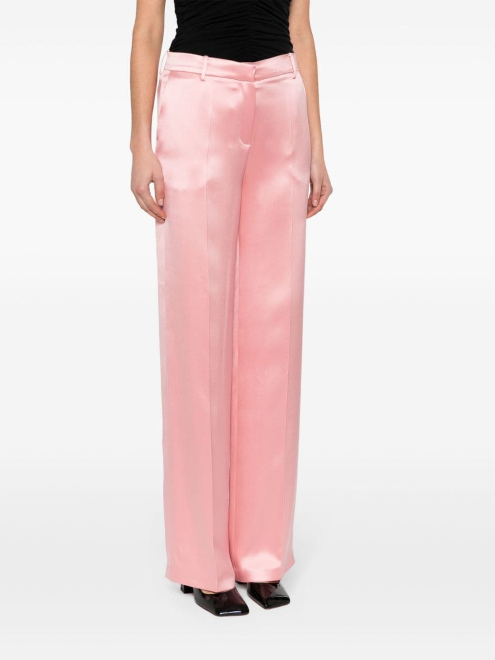 high-waist wide-leg trousers - 3