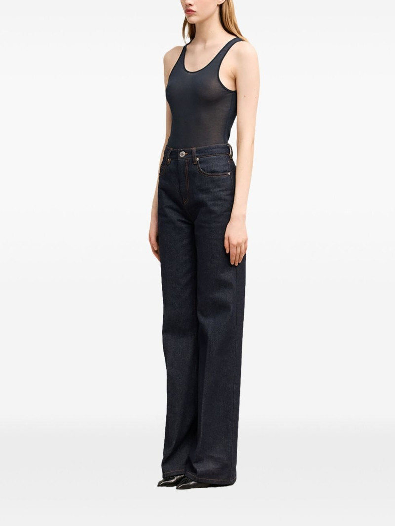 logo-embroidered cotton-blend top 3