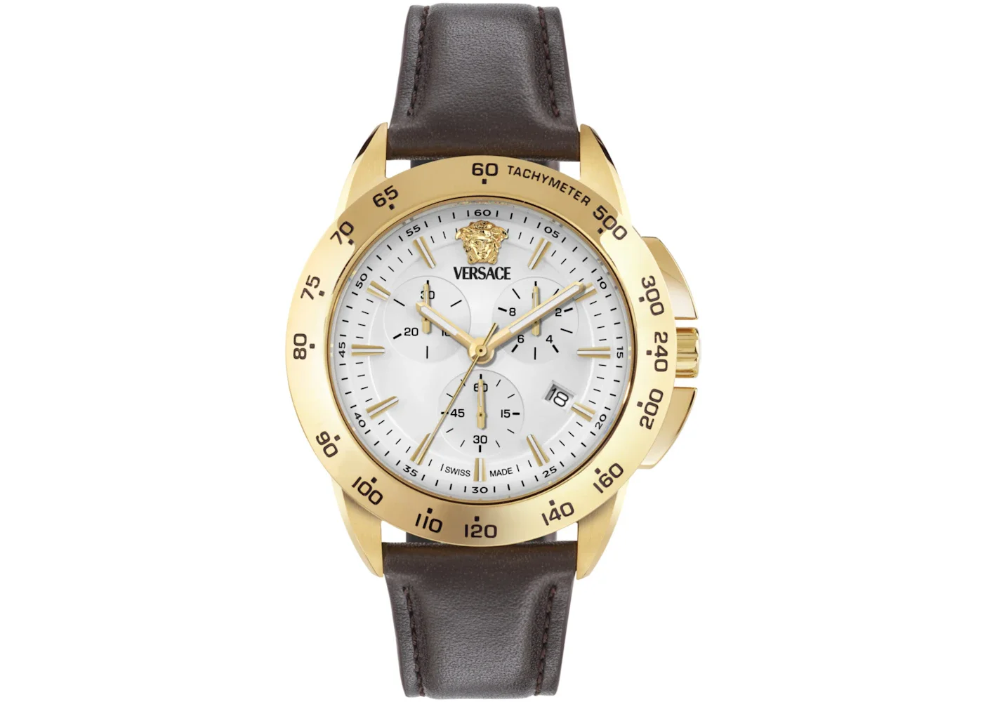 Versace V-Sport Chrono Leather Watch VEKIA0325 - 1