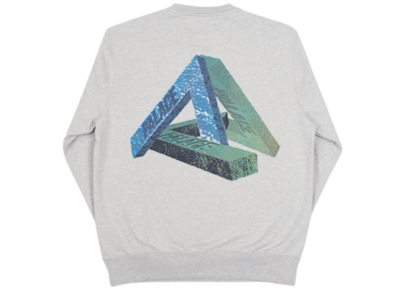 Palace Stones Crew Grey Marl/Blue/Green - 2