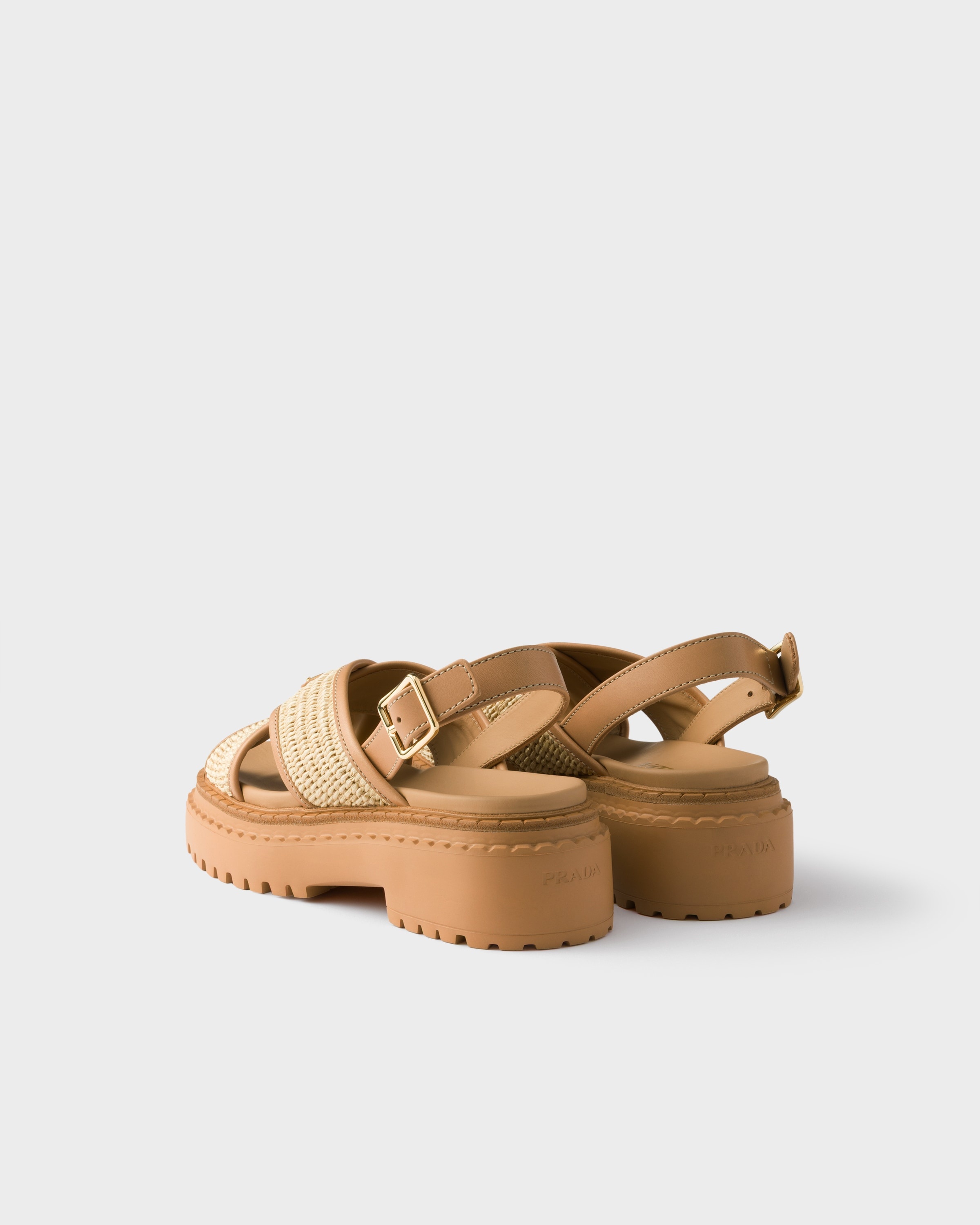 Crochet and leather sandals - 4